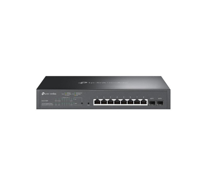 TP-Link JetStream 10-портовий гігабітний комутатор з 8 портами PoE+, SG2210MP TP-LINK