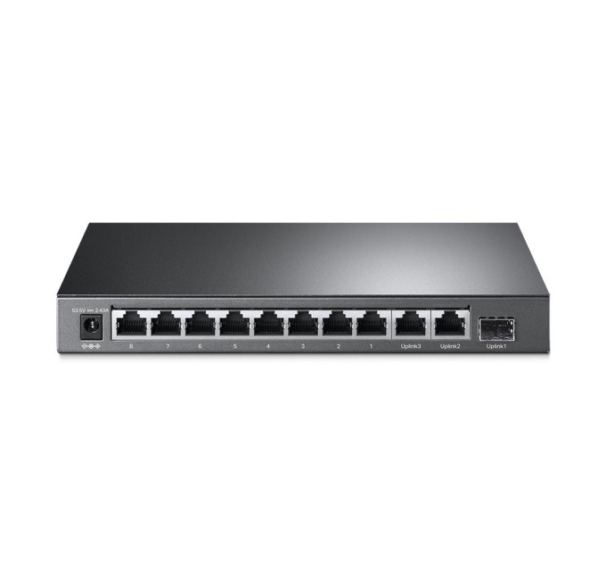 TP-Link 10-портовий гігабітний комутатор з 8 РоЕ+ портами, TL-SG1210MP TP-LINK