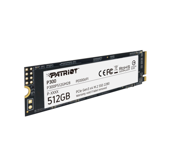 Patriot Твердотільний запам’ятовувальний пристрій накопичувач (SSD) M.2 2280 512GB P300 P300P512GM28 PATRIOT