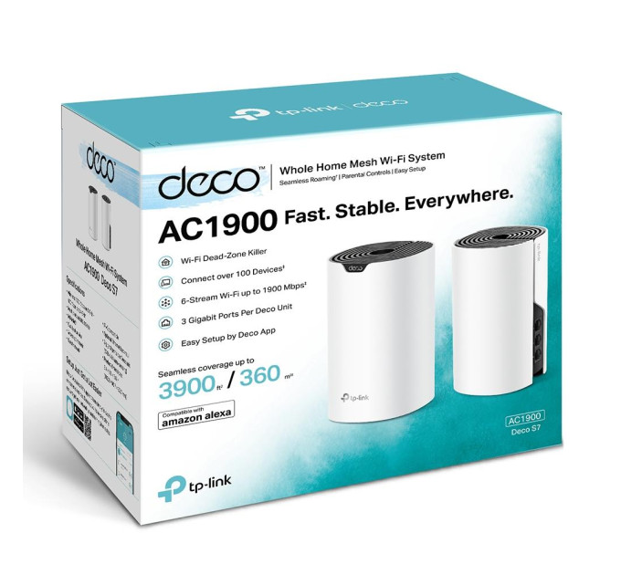 TP-Link Домашня Mesh Wi-Fi система (2 шт у комплекті), Deco S7(2-pack) TP-LINK