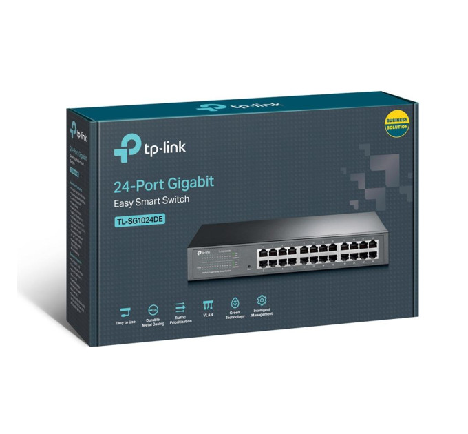 TP-Link Комутатор керований, гігабітний серії Easy Smart, мережеве обладнання, TL-SG1024DE TP-LINK
