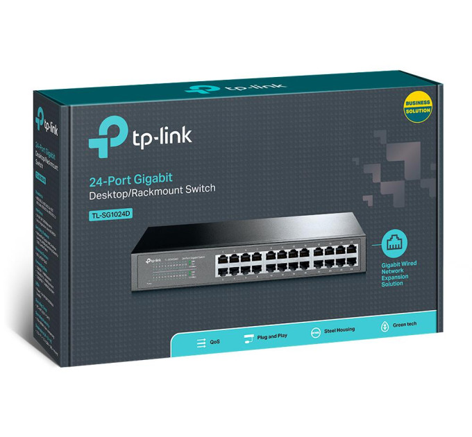 TP-Link Комутатор некерований, мережеве обладнання, TL-SG1024D TP-LINK