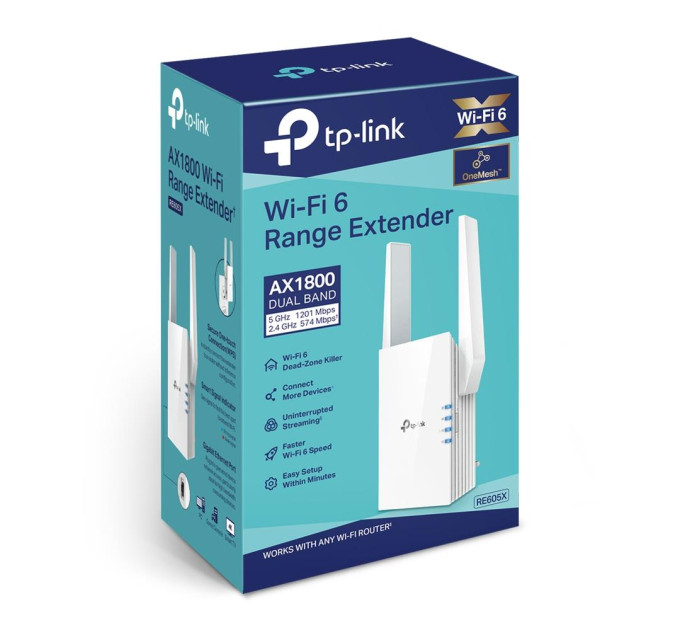TP-Link Підсилювач бездротового сигналу, RE605X TP-LINK