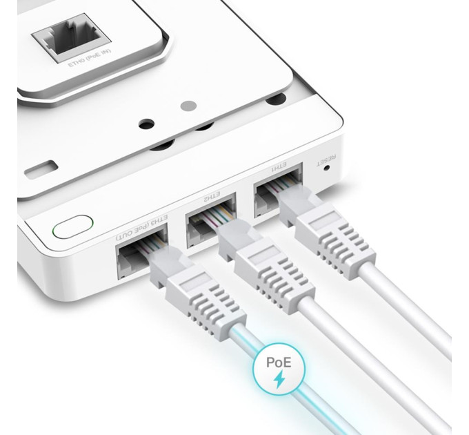 TP-Link Бездротова гігабітна настінна точка доступу, EAP235-Wall TP-LINK
