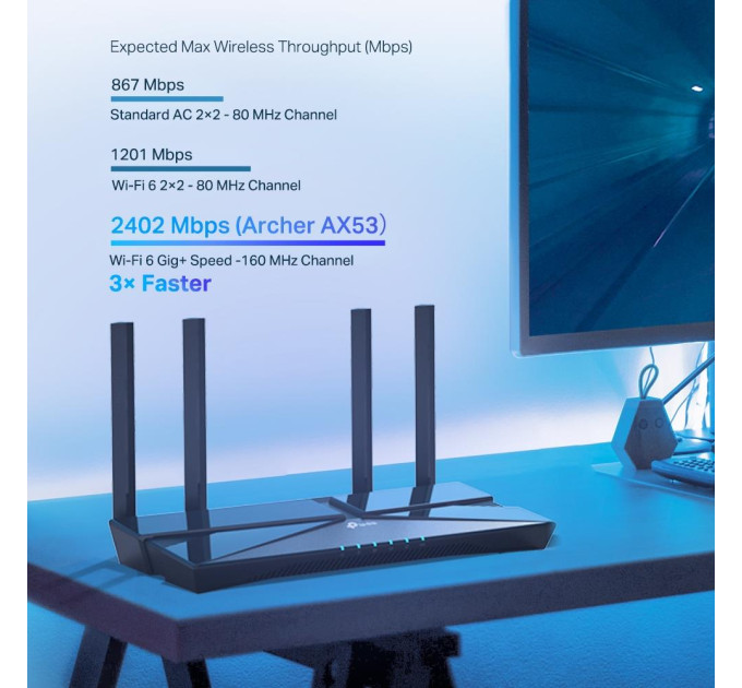 TP-Link Бездротовий маршрутизатор, Archer AX53 TP-LINK
