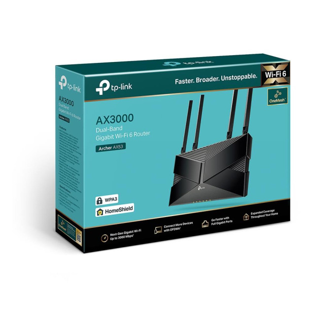 TP-Link Бездротовий маршрутизатор, Archer AX53 TP-LINK