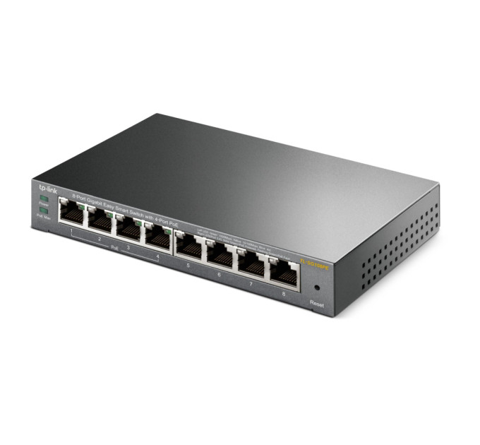 TP-Link 8-портовий гігабітний настільний РоЕ Easy Smart комутатор, TL-SG108PE  TP-LINK