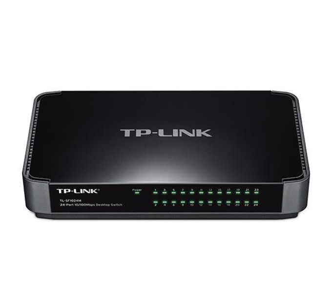TP-Link Мережеве обладнання, 24-портовий 10 / 100Mbps настільний комутатор, TL-SF1024M TP-LINK