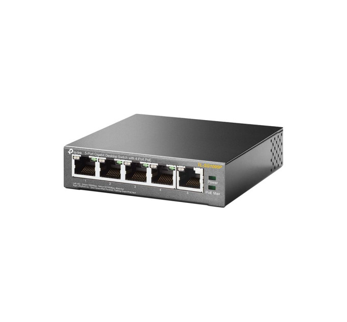 TP-Link Комутатор  NET SWITCH 5PORT 1000M 4P POE TL-SG1005P TP-LINK