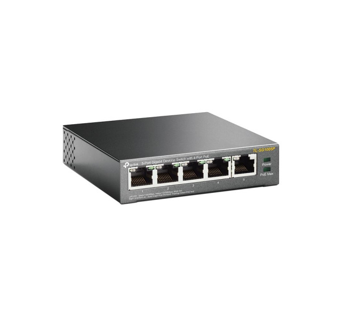 TP-Link Комутатор  NET SWITCH 5PORT 1000M 4P POE TL-SG1005P TP-LINK
