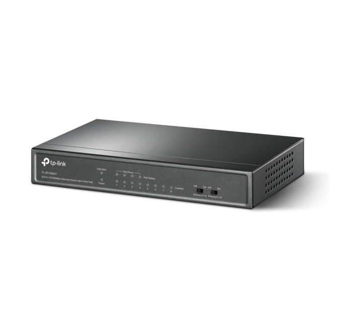 TP-Link 8-портовий настільний комутатор з 4 РоЕ портами, TL-SF1008LP