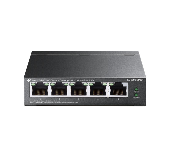 TP-Link Комутатор NET SWITCH 5PORT 10/100M 4P POE TL-SF1005P TP-LINK