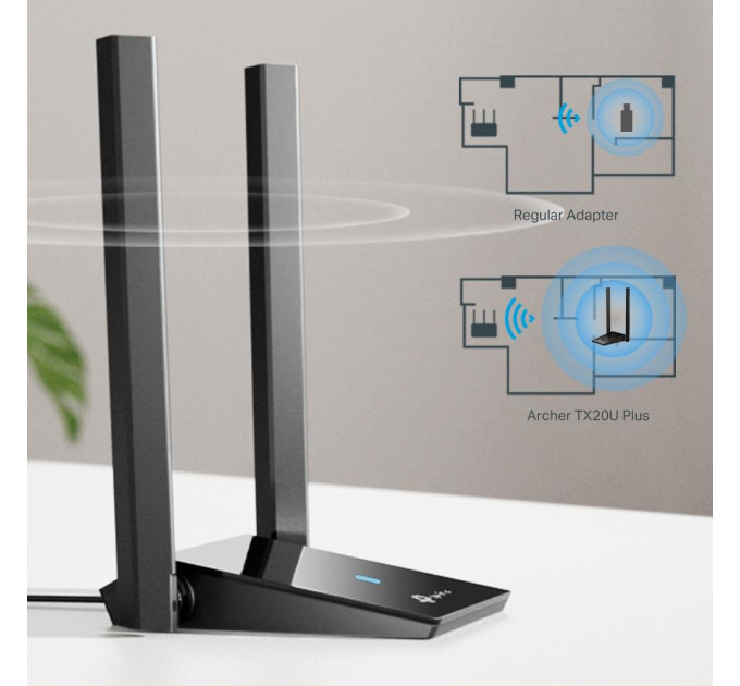 TP-Link Бездротовий мережевий USB-адаптер, Archer TX20U plus TP-LINK