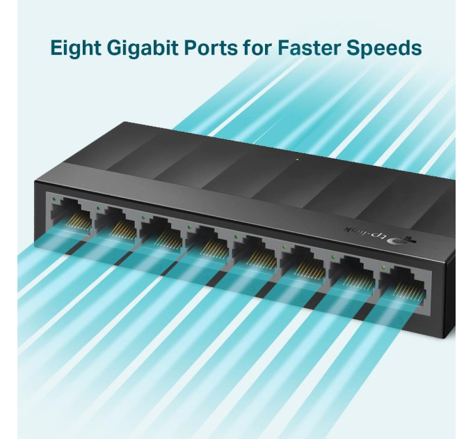 TP-Link 8-портовий настільний гігабітний комутатор, LS1008G
