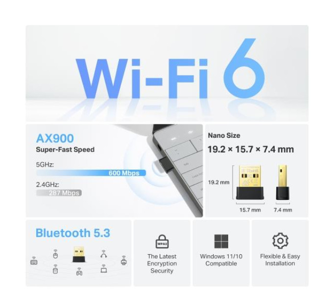 TP-Link USB адаптер, Archer TX10UB Nano TP-LINK