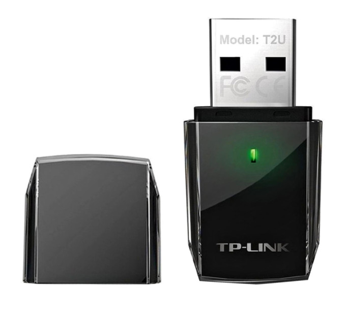 TP-Link Бездротовий двохдіапазонний мережевий USB-адаптер, Archer T2U TP-LINK