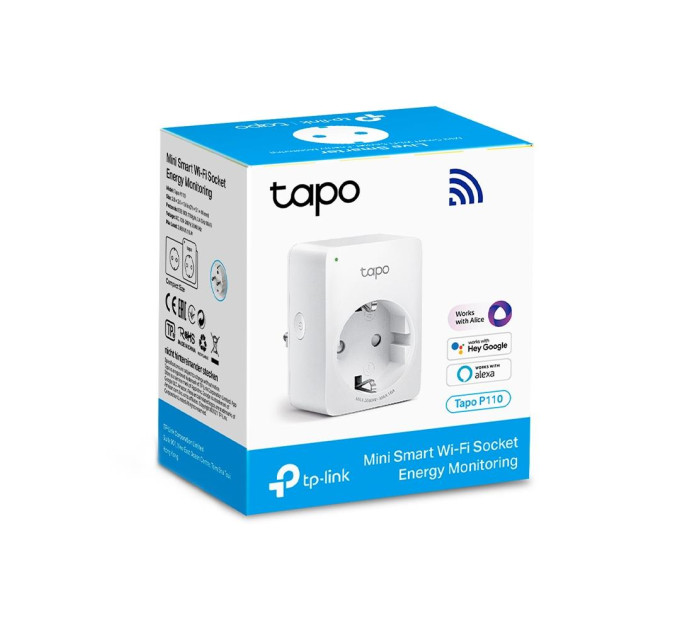 TP-Link Розумна міні Wi-Fi розетка, Tapo P110 TP-LINK