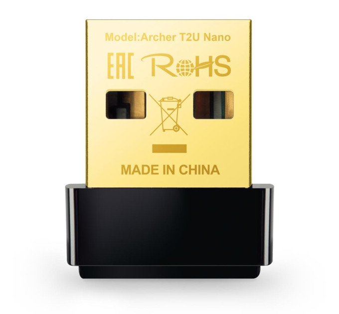 TP-Link Бездротовий двохдіапазонний мережевий USB-адаптер, Archer T2U Nano