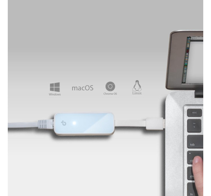TP-Link Мережевий адаптер  NET ADAPTER USB2 10/100M       UE200 TP-LINK