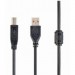 Cablexpert Кабель для принтера USB 2.0 AM/BM 1.5m ferrite Cablexpert (CCFB-USB2-AMBM-1.5M)