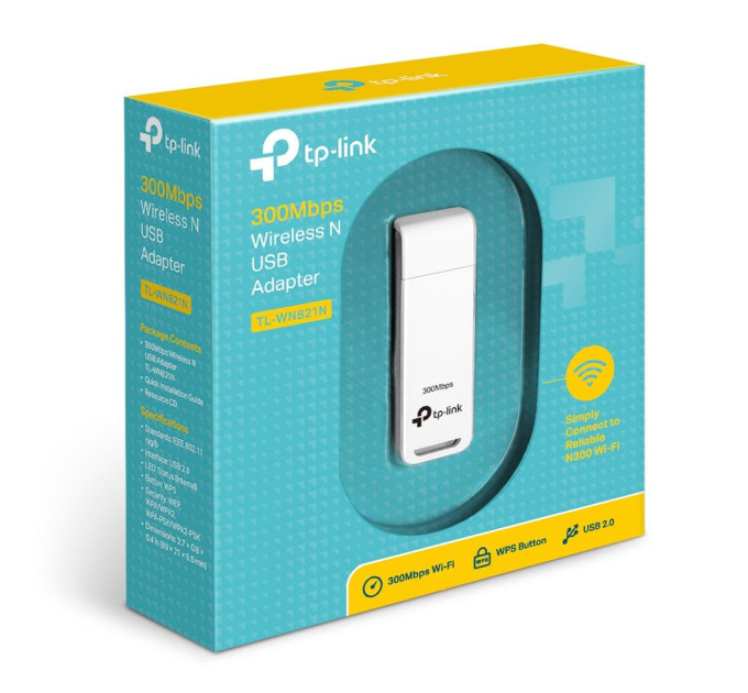 TP-Link Бездротовий мережевий адаптер, TL-WN821N TP-LINK