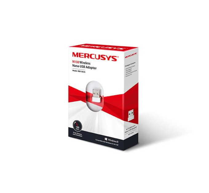 Mercusys Бездротовий MINI USB-адаптер 1 50 Мбіт/с, MW150US