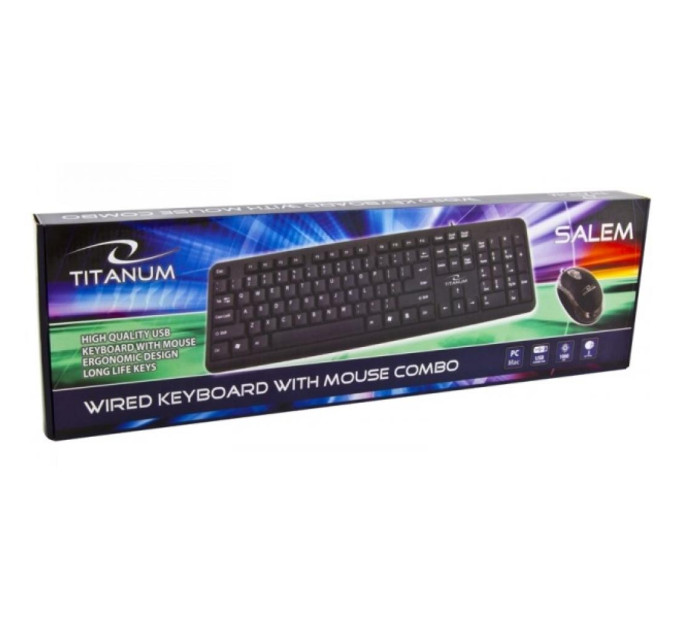 Комплект (клавіатура + миша) Esperanza Titanium TK106 USB Salem