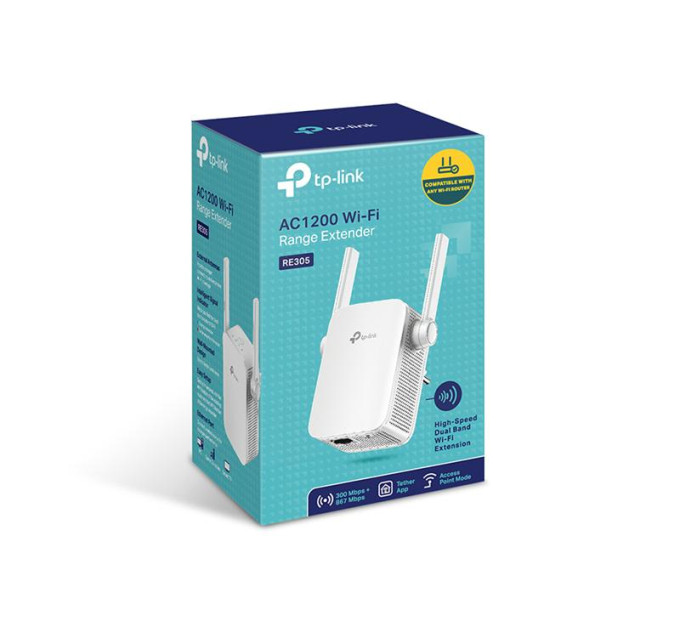 TP-Link Ретранслятор TP-Link RE305  (AC1200, 1*FE, 2