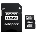 Goodram Карта пам'яті MicroSDHC  16GB UHS-I Class 10 Goodram + SD-adapter (M1AA-0160R12)