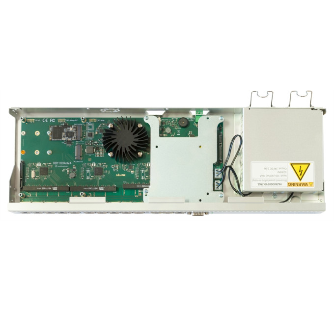 Маршрутизатор MikroTik RB1100AHx4 Dude Edition (4x1,4GHz/1Gb, ARM 32Bit, 13xGE, PoE In, 60Gb SSD)