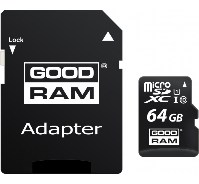 Goodram Карта пам'яті GOODRAM 64GB microSDXC Class 10 (M1AA-0640R12)