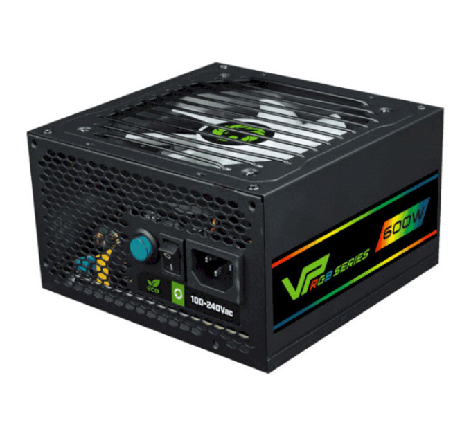 Блок живлення ATX 600W,RGB,МОДУЛЬНИЙ,APFC, 12см вент,80+ GAMEMAX VP-600-M-RGB