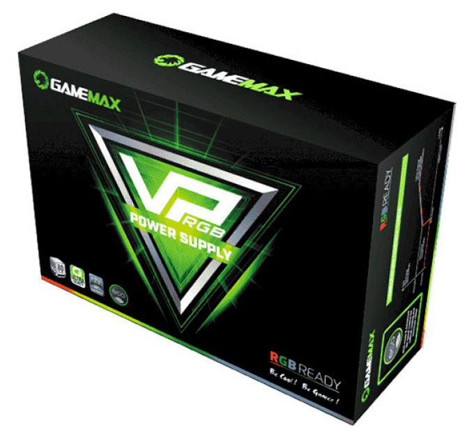 Блок живлення ATX 700W,RGB,коробочний, APFC, 12см вент,80+ GAMEMAX VP-700-RGB