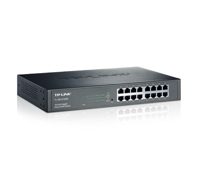 Комутатор TP-LINK TL-SG1016DE (16х10/100/1000 Мбіт, метал, easysmart)