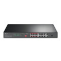 Комутатор TP-LINK TL-SL1218P 16xFE/PoE+ 150W, 2xGE, 1xcombo SFP, некерован TL-SL1218P