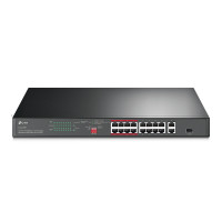 Комутатор TP-LINK TL-SL1218P 16xFE/PoE+ 150W, 2xGE, 1xcombo SFP, некерован TL-SL1218P