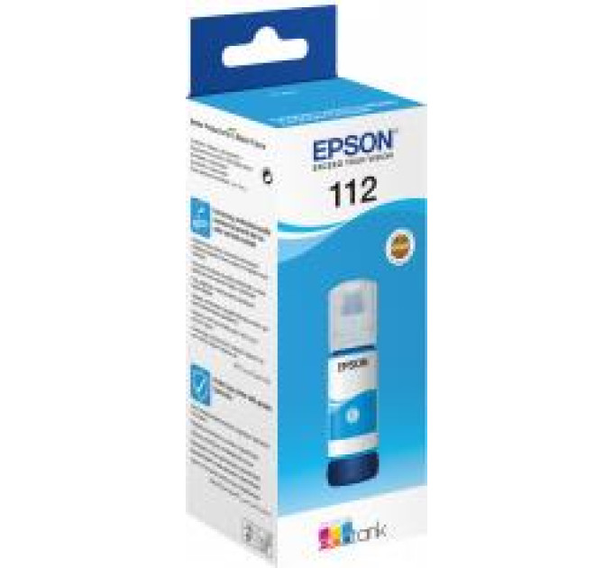 Контейнер з чорнилом EPSON 112 EcoTank Pigment Cyan ink (C13T06C24A)