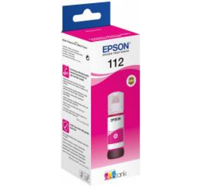 Чорнило EPSON 112 EcoTank Pigment Magent ink (C13T06C34A)