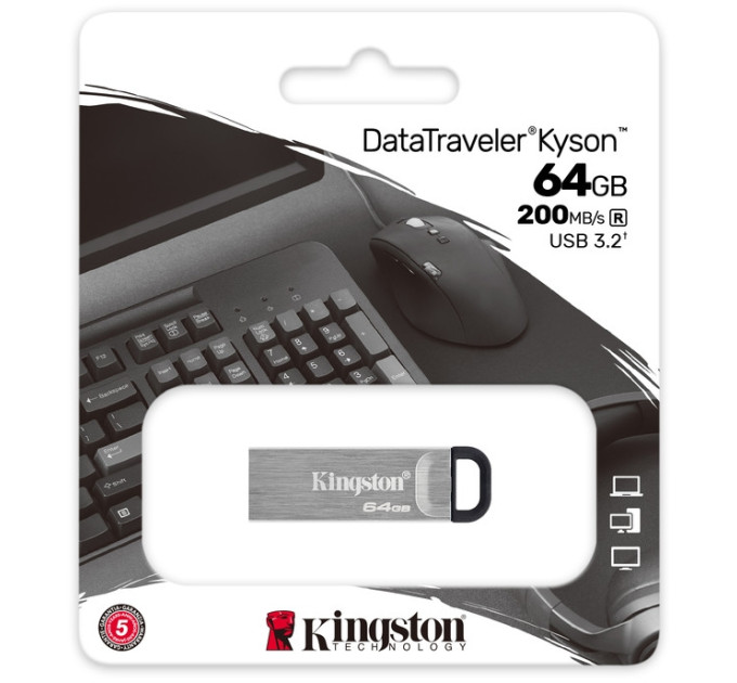 Флешка  Kingston 64GB USB 3.2 Gen1 DT Kyson DTKN/64GB