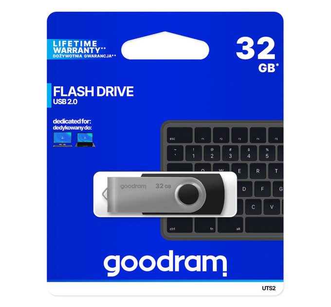 Goodram Флешка 32GB GOODRAM UTS2 (Twister) Black (UTS2-0320K0R11)