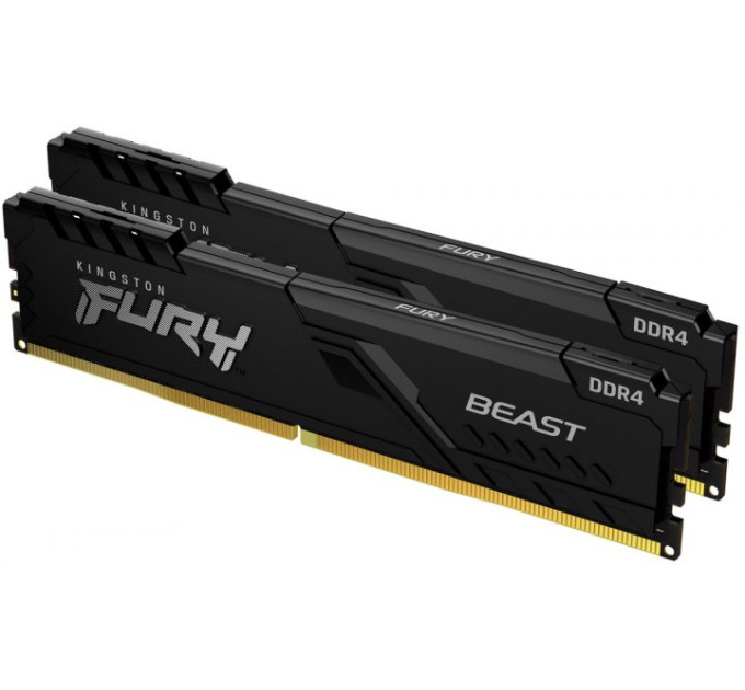 Kingston Оперативна пам’ять Kingston DRAM 32GB 3600MHz DDR4 CL18 DIMM (Kit of 2) FURY Beast Black EAN: 740617319743