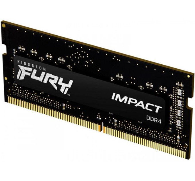 Оперативна пам'ять Kingston Fury SODIMM DDR4-3200 16384 MB PC4-25600 Impact Black (KF432S20IB/16)