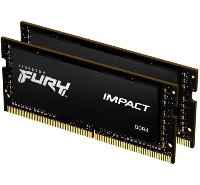 Оперативна пам'ять SO-DIMM 2x32GB/3200 DDR4 Kingston Fury Impact (KF432S20IBK2/64)