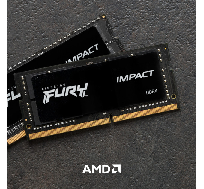 Оперативна пам'ять SO-DIMM 2x32GB/3200 DDR4 Kingston Fury Impact (KF432S20IBK2/64)