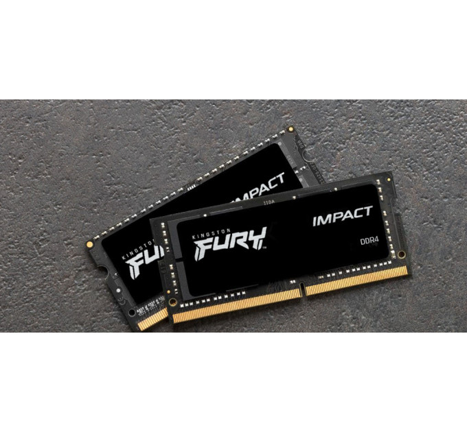 Kingston Оперативна пам'ять SO-DIMM 2x16GB/3200 DDR4 Kingston Fury Impact (KF432S20IBK2/32)