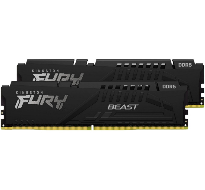 Оперативна пам’ять Kingston Fury Beast Black (2x16GB) (KF552C40BBK2-32) 32GB DDR5 PC5-51200 (5200 MHz)