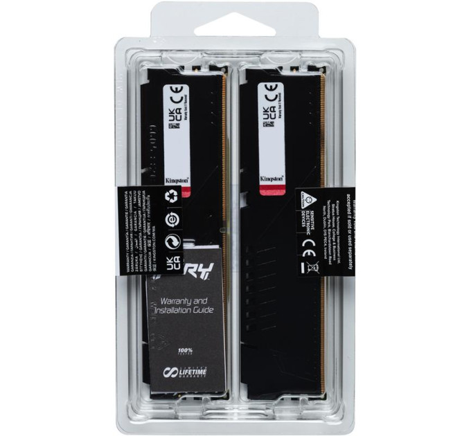 Оперативна пам’ять Kingston DRAM 32GB 5600MHz DDR5 CL40 DIMM (Kit of 2) FURY Beast Black EAN: 740617325706