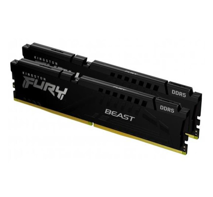 Оперативна пам’ять Kingston DRAM 32GB 5600MHz DDR5 CL40 DIMM (Kit of 2) FURY Beast Black EAN: 740617325706
