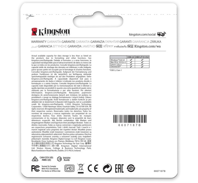 Флеш накопичувач USB3.2 64GB Kingston DataTraveler Micro (DTMC3G2/64GB)