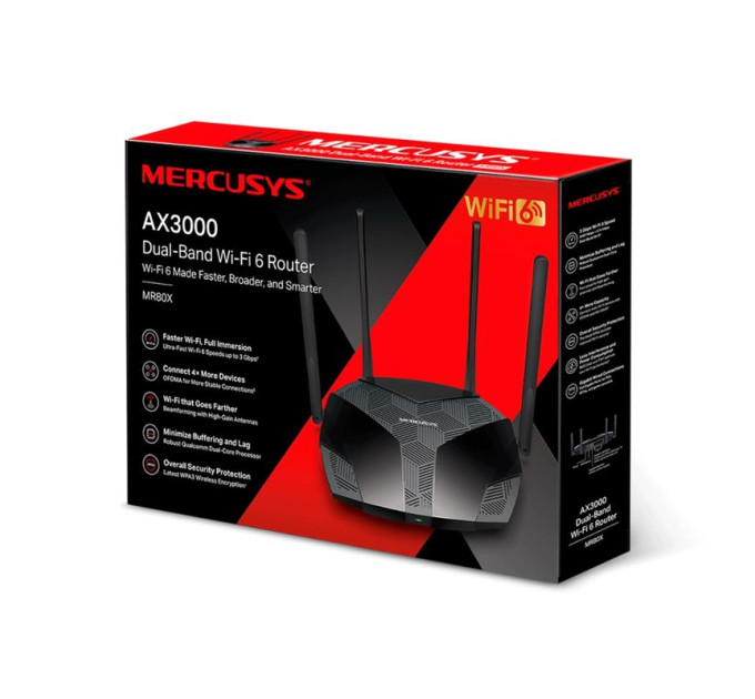 Mercusys Маршрутизатор Wi-Fi Mercusys Technologies MR80X